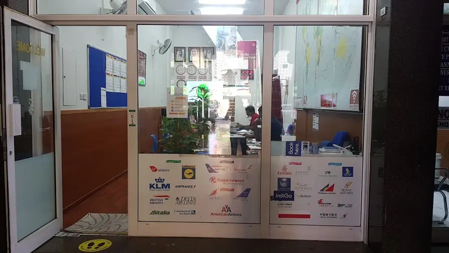 Consultant desks inside the office